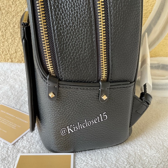 NWT Michael Kors Medium Backpack & Large Phone Wallet Black Set - Picture 8 of 15